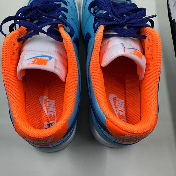 Nike Dunk Low SE Blue Orange Men’s 10/Wmns 11.5 Glow Sole Streetwear NWOB - Picture 8 of 10